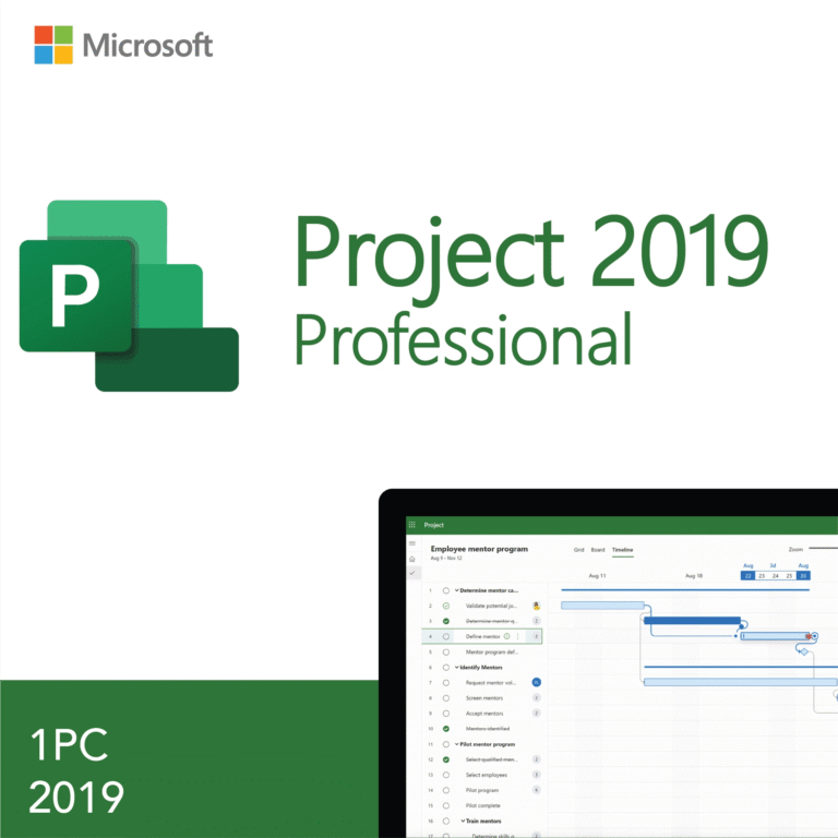 Microsoft Project 2019 Professional License Key for 1PC - Lifetime Activation