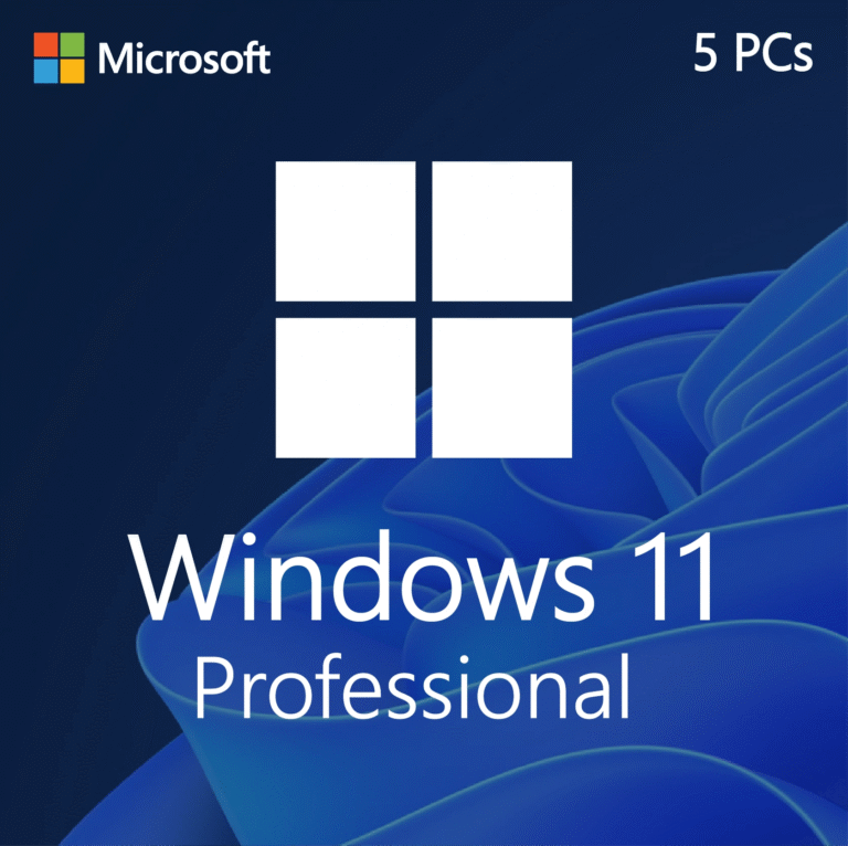 Windows 11 Professional License for 5 PC | Authentic Microsoft Key