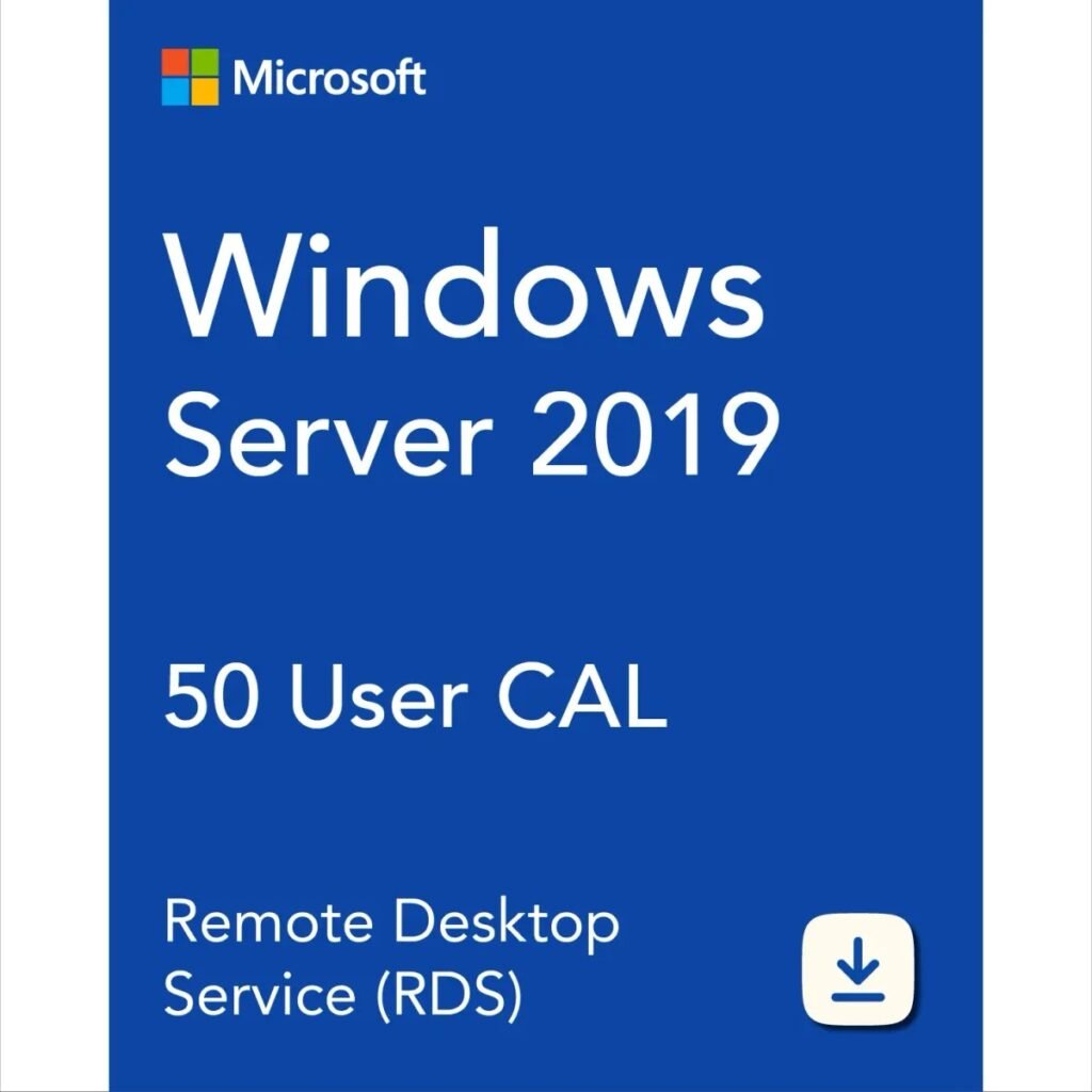 Windows Server 2019 RDS 50 User CAL License – Remote Desktop Access